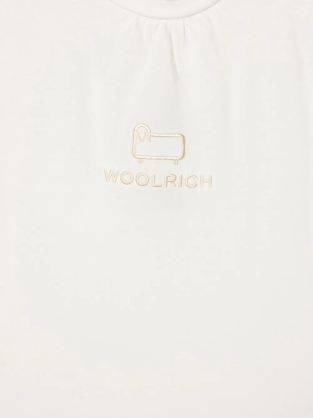  Woolrich Kids T Shirt Aus Bio Baumwolle   Weiß 