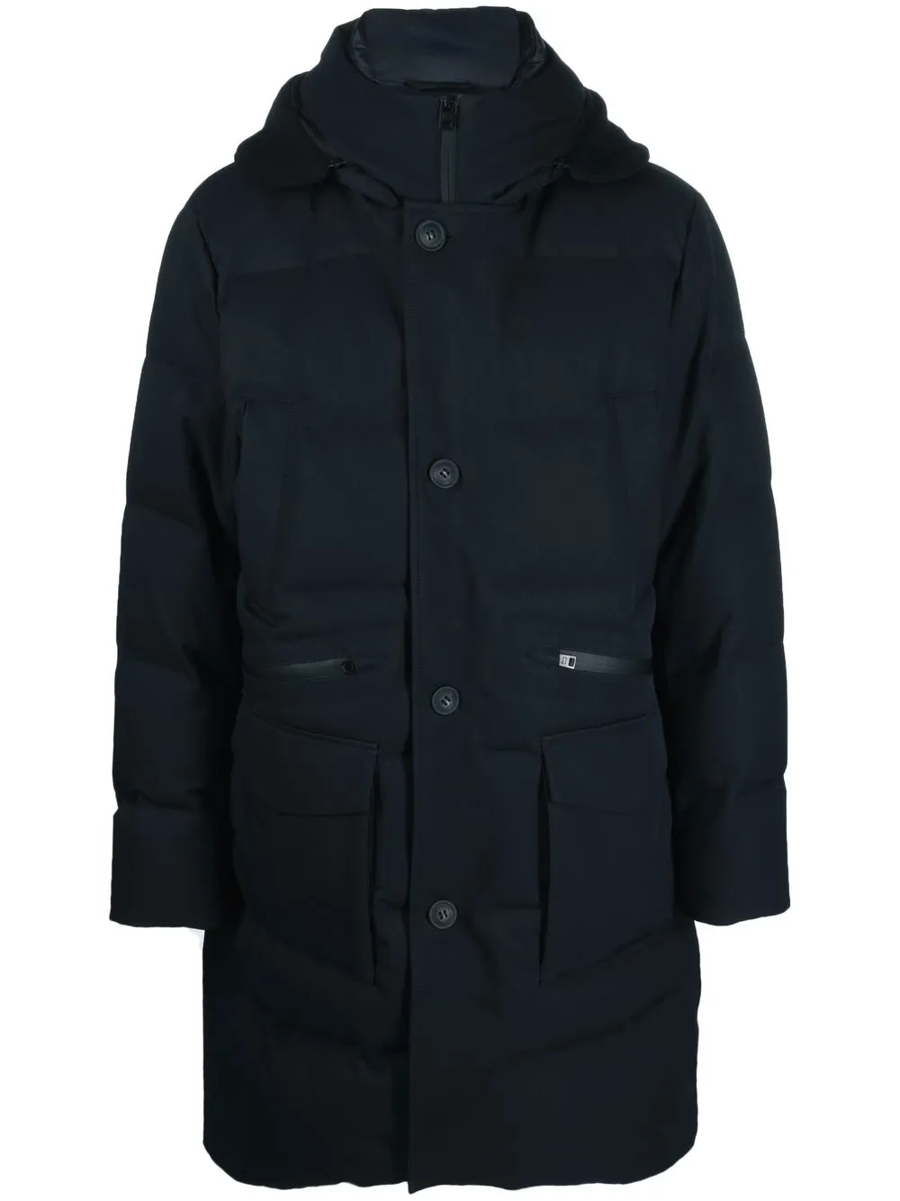 

Woolrich chamarra con capucha y botones - Azul