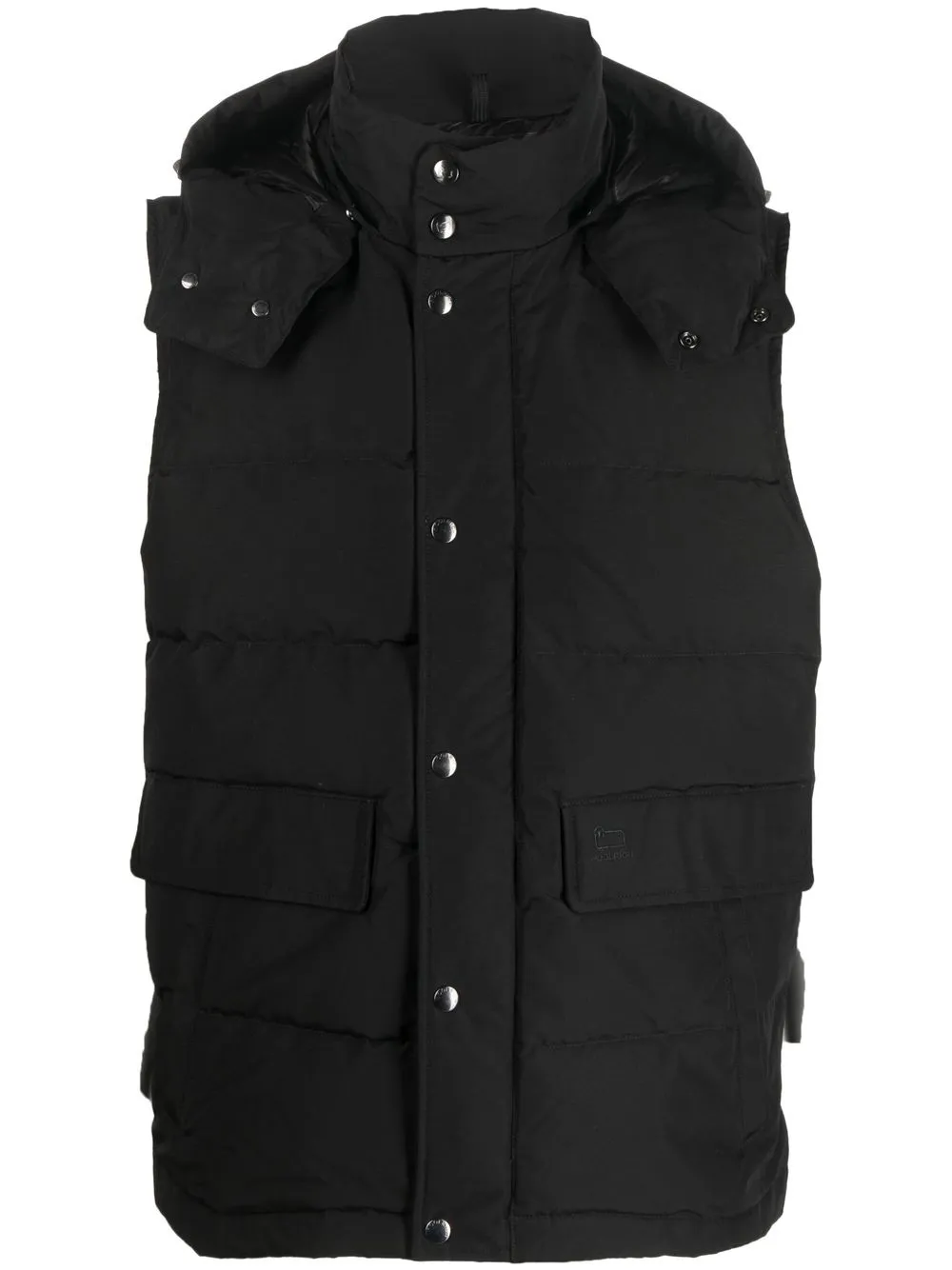 

Woolrich chaleco Aleutian con capucha removible - Negro