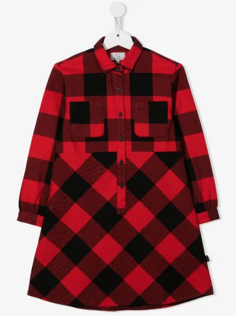 Woolrich Kids vestido a cuadros