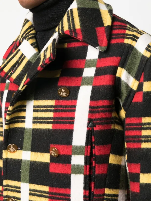 Vivienne Westwood チェック ダブルジャケット | ブラック | FARFETCH JP
