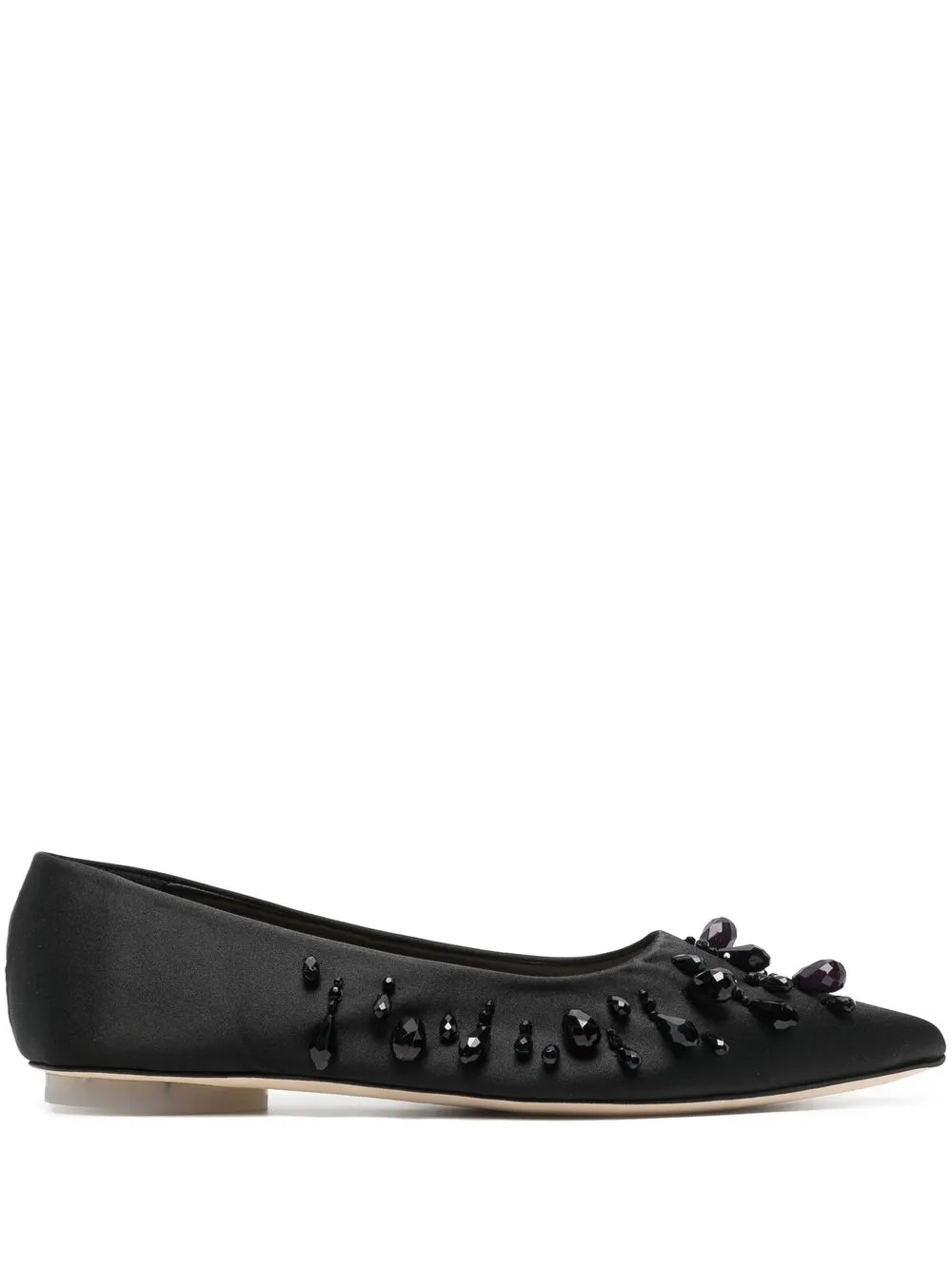 

Simone Rocha crystal-embellished pointed-toe pumps - Black