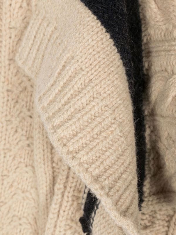 Moncler Cable Knit Cashmere Scarf - Farfetch