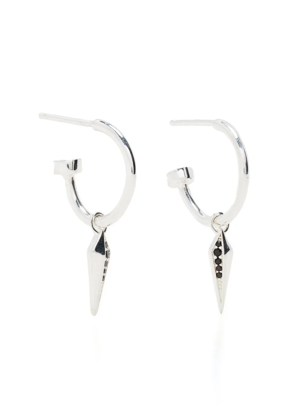 

Stolen Girlfriends Club aretes Facet Blade en plata de ley - Plateado