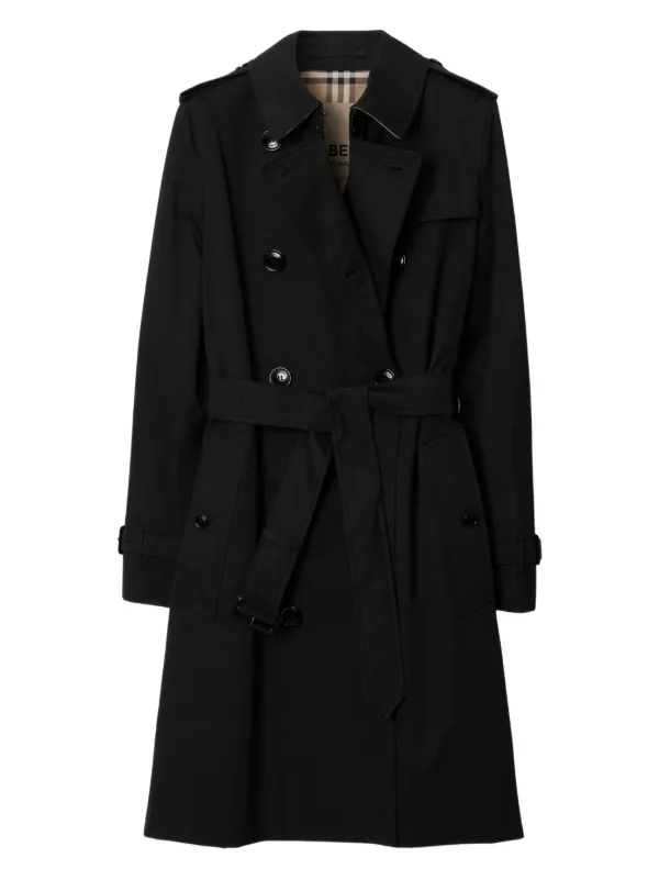 Burberry The Mid ケンジントン ヘリテージ トレンチコート | ブラック