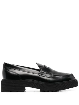 Hogan Platform Derby Shoes, $247, farfetch.com