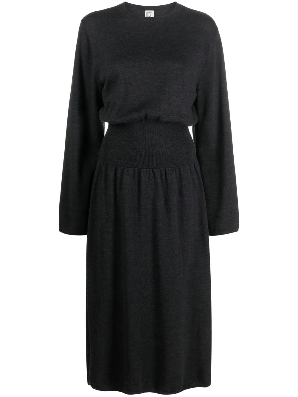 

TOTEME long-sleeved wool dress - Grey