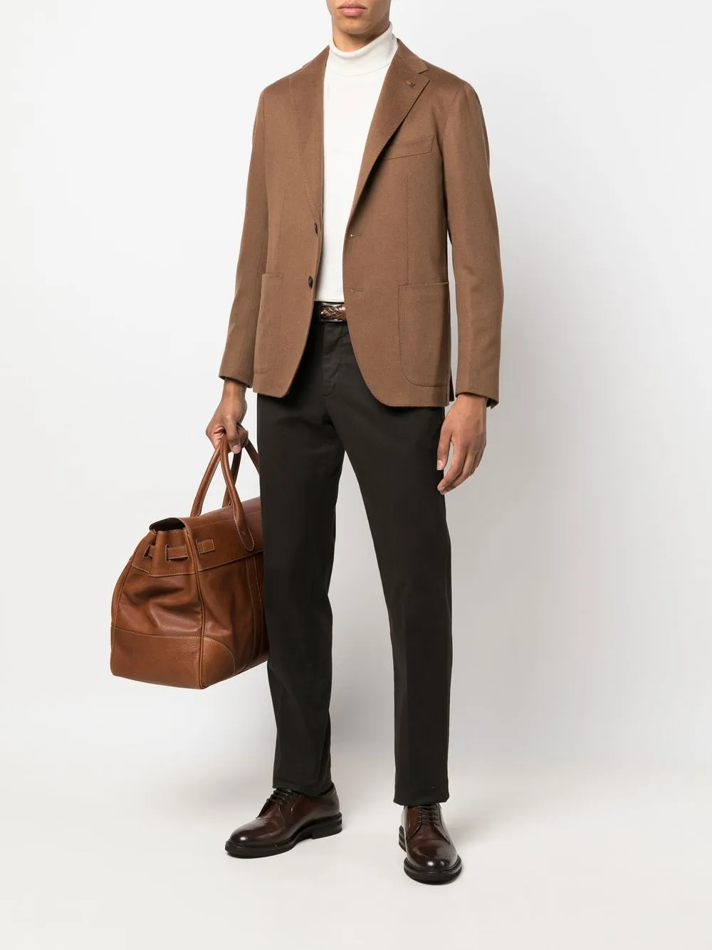 Tagliatore Blazer met enkele rij knopen - Bruin