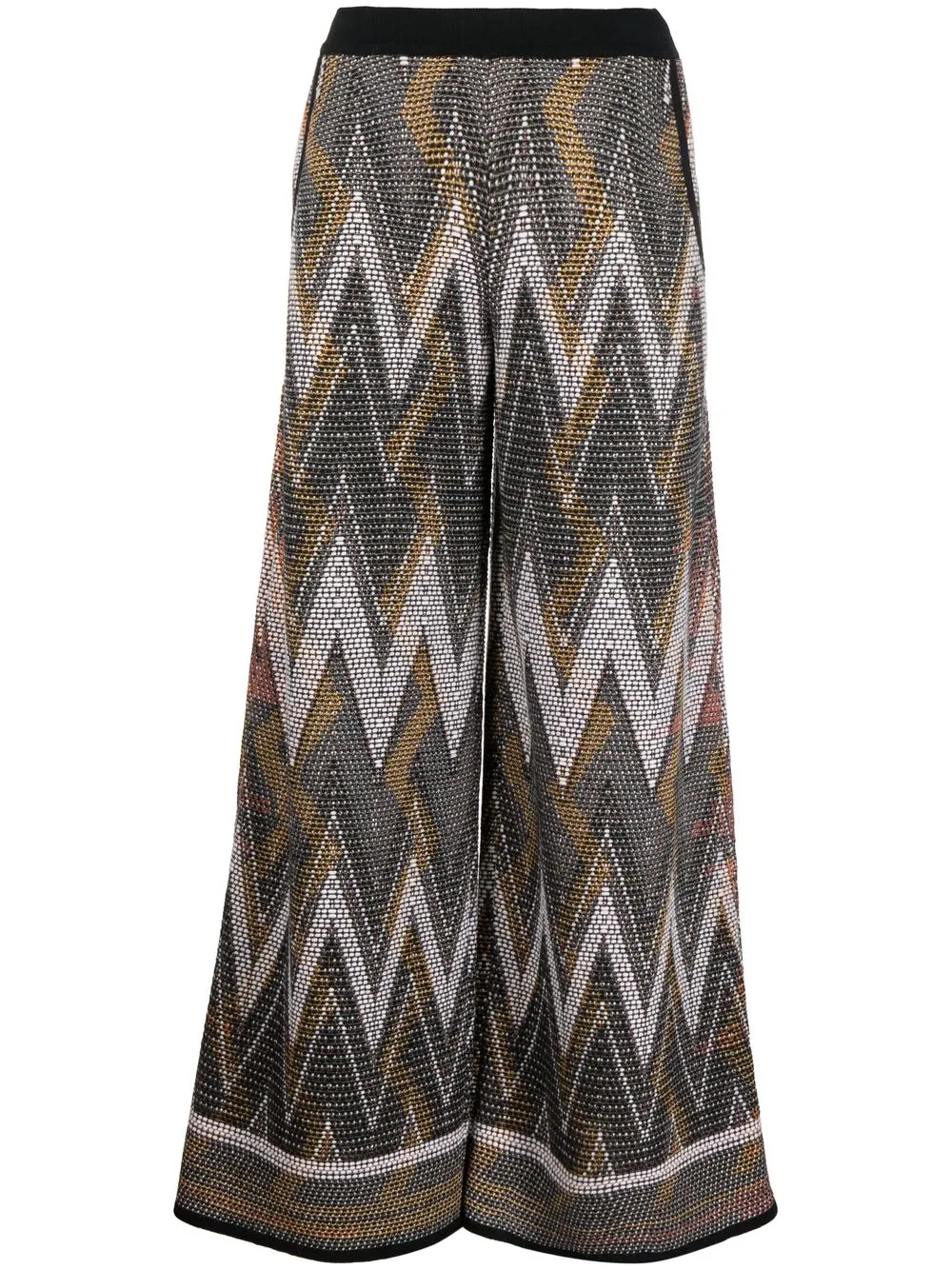 

Missoni pantalones con motivo en zigzag - Marrón