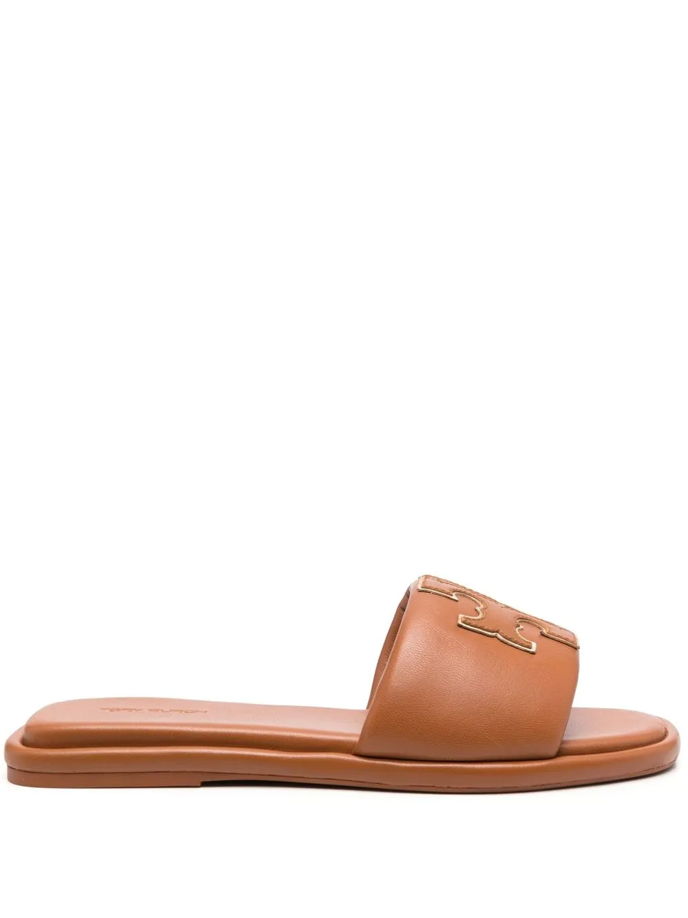 

Tory Burch sandalias slip-on con logo en relieve - Marrón