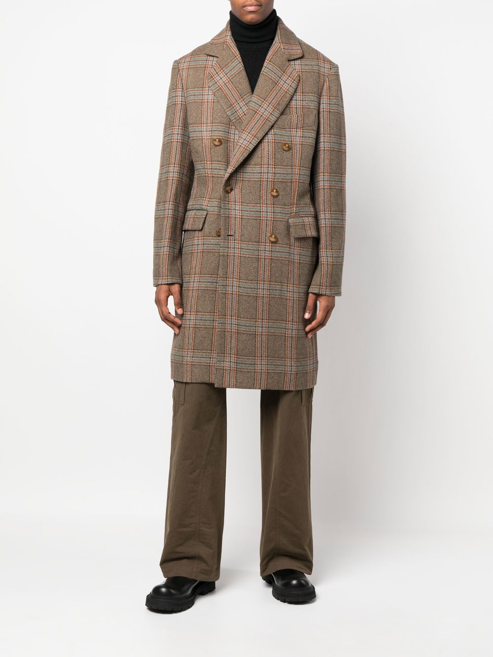 Vivienne Westwood check-print double-breasted Coat - Farfetch