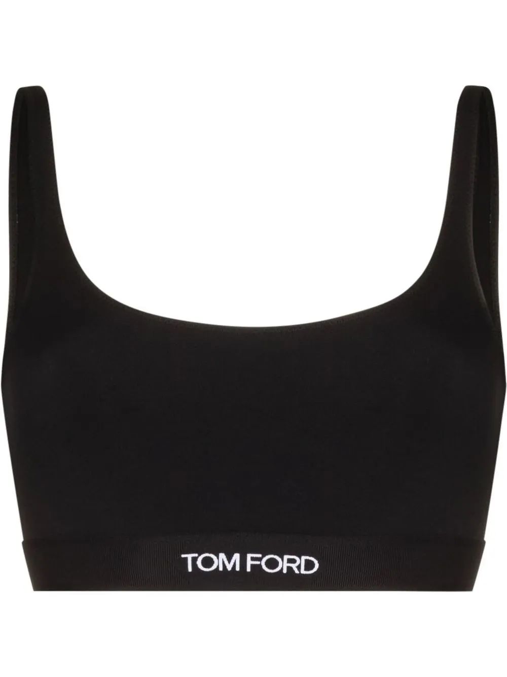 

TOM FORD logo-underband bralette top - Black