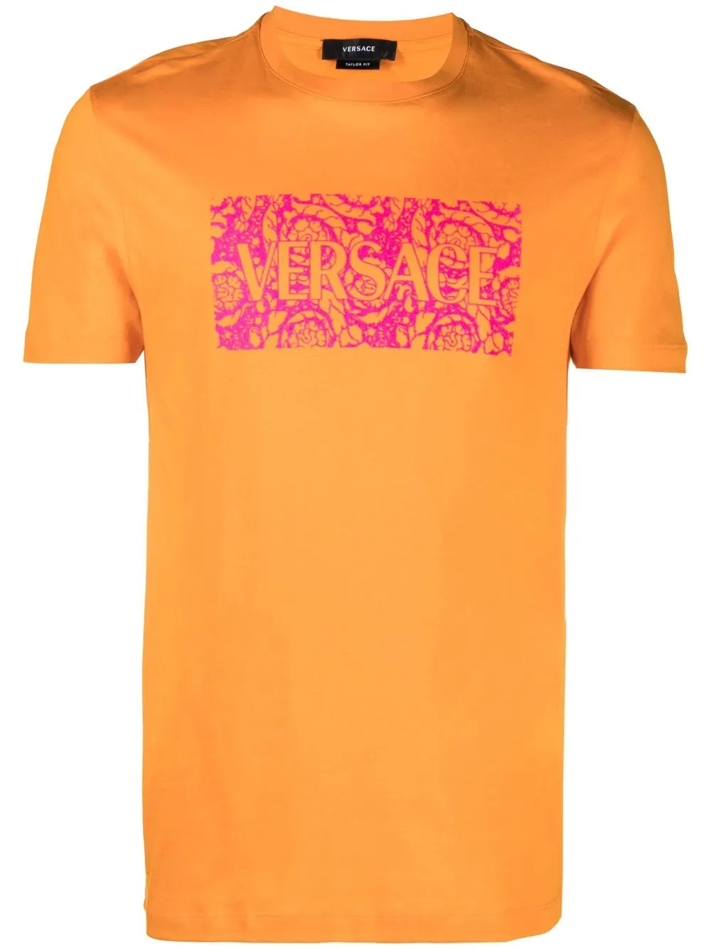 

Versace playera con logo estampado - Naranja