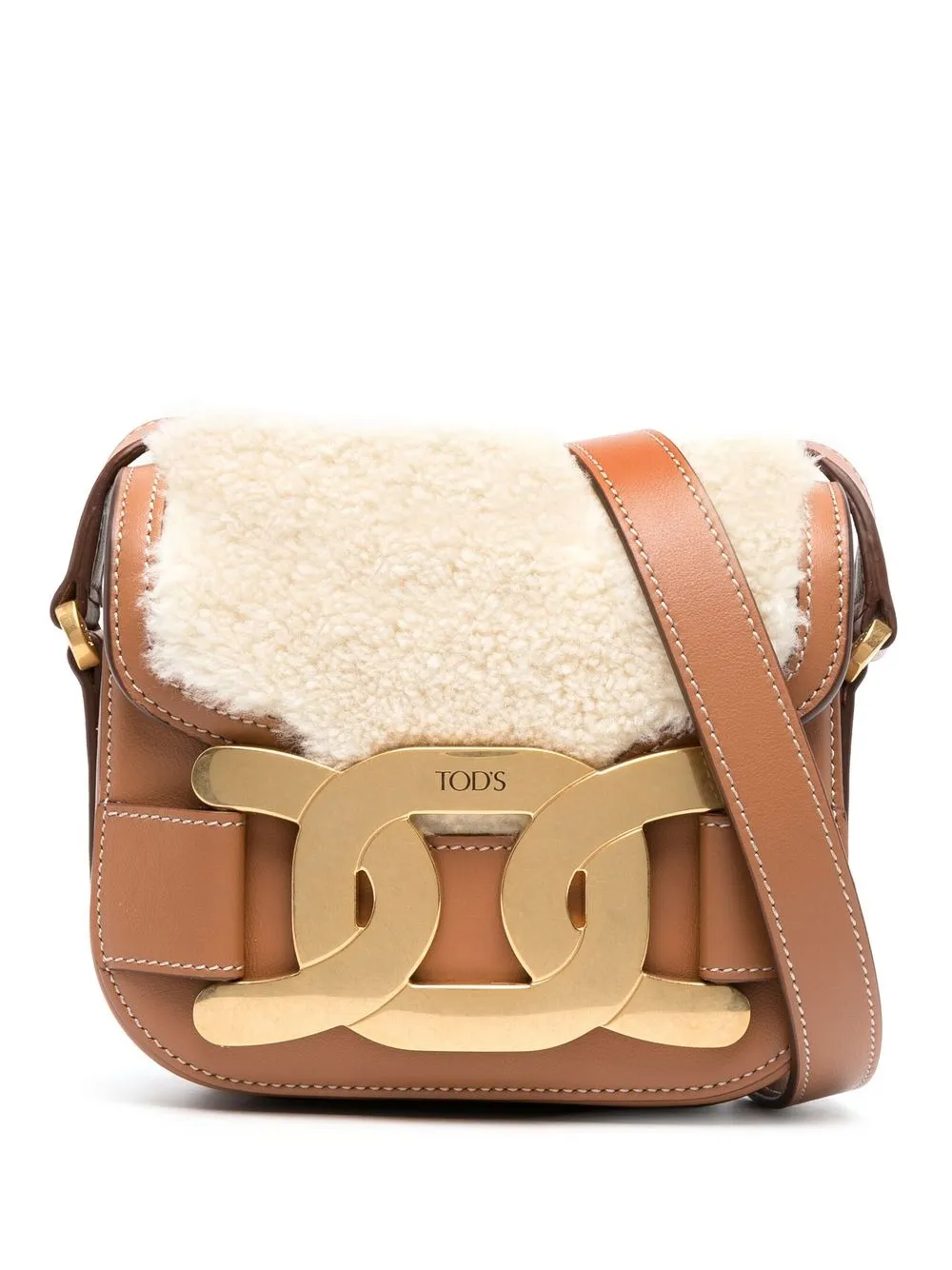 

Tod's engraved-logo crossbody bag - Brown