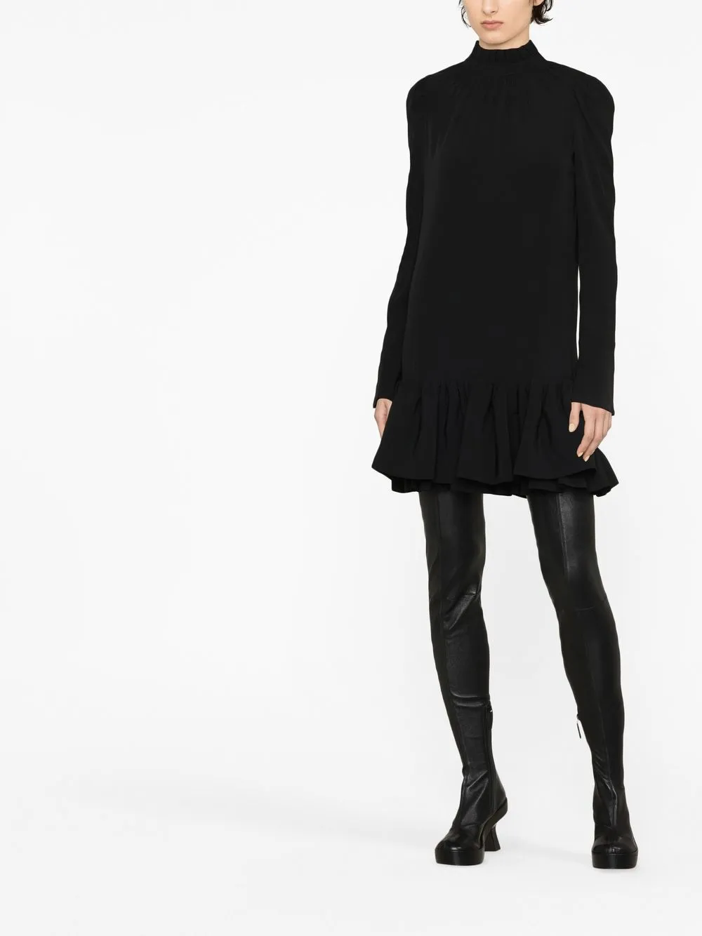 Rabanne Mini-jurk met franje afwerking - Zwart