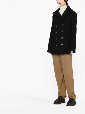 Double Breasted Pea Coat - Farfetch