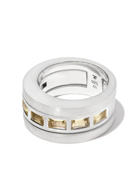 Tom Wood anillo Double Arch