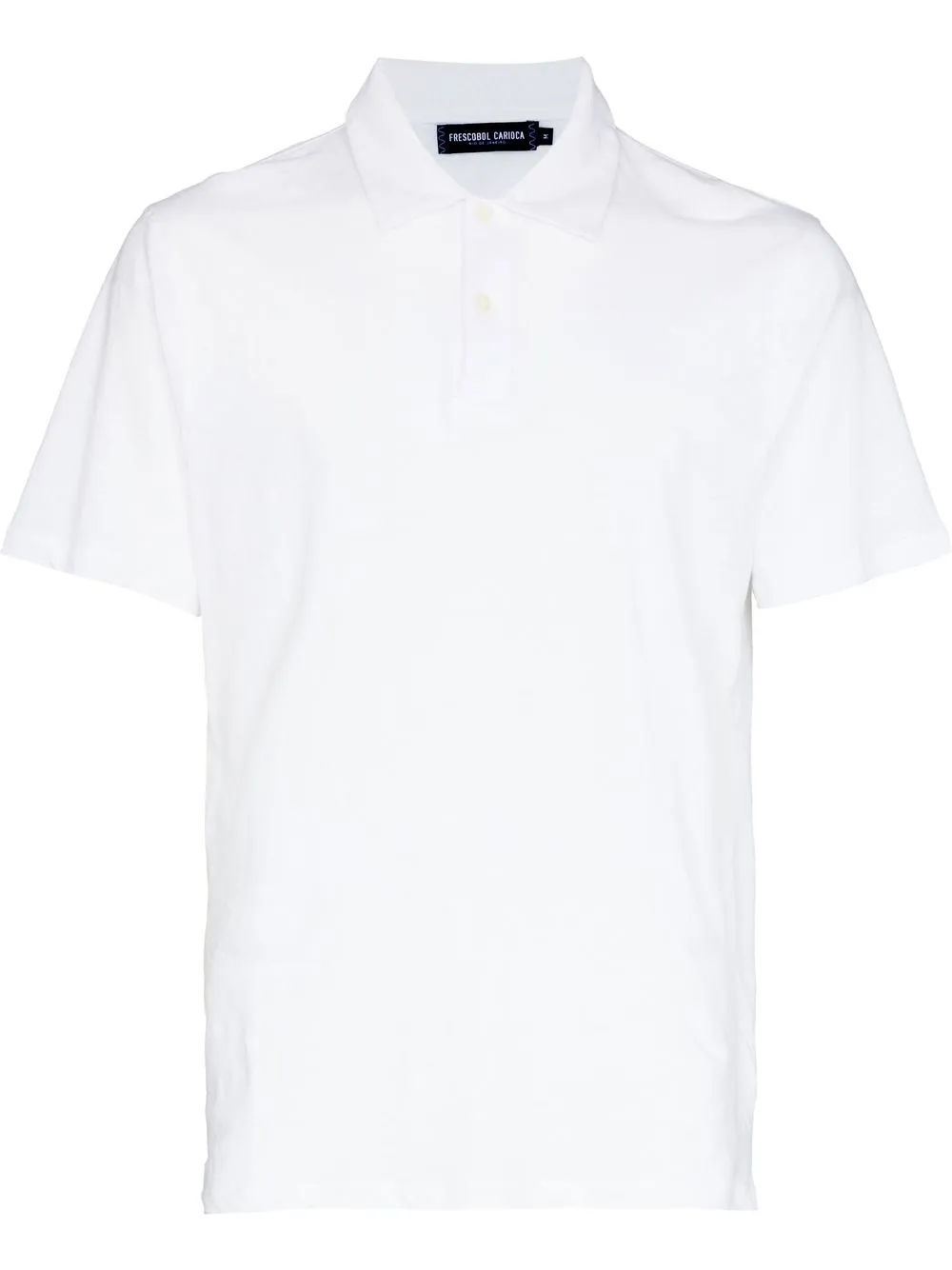 

Frescobol Carioca playera tipo polo ajustada manga corta - Blanco