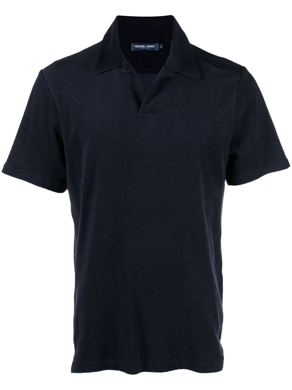 Frescobol Carioca Faustino Terry buttonless polo shirt - Blue