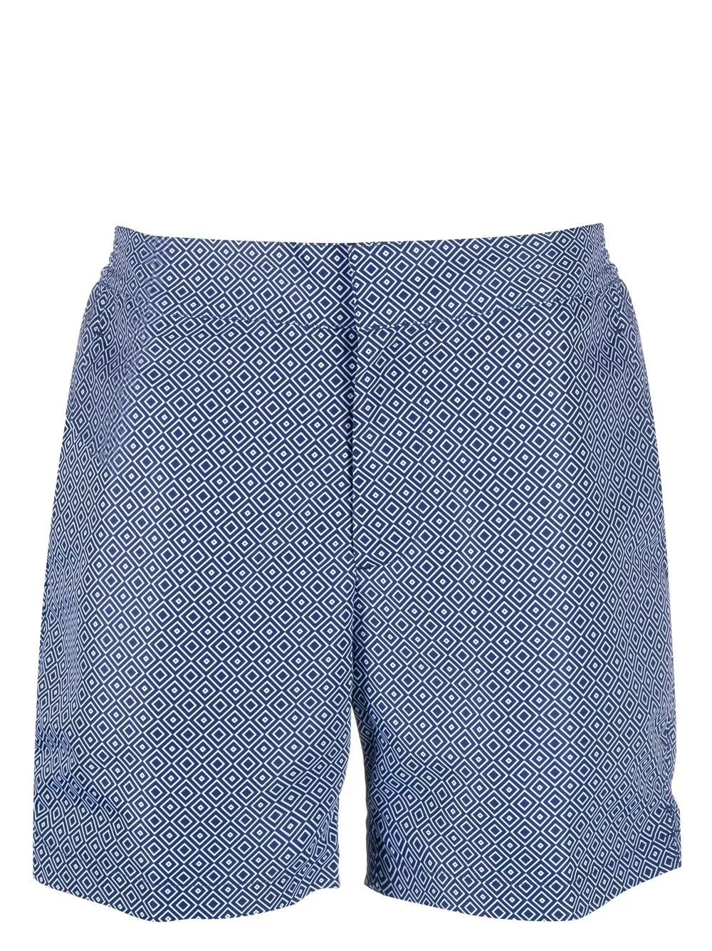 

Frescobol Carioca Agra print cotton swim shorts - Blue