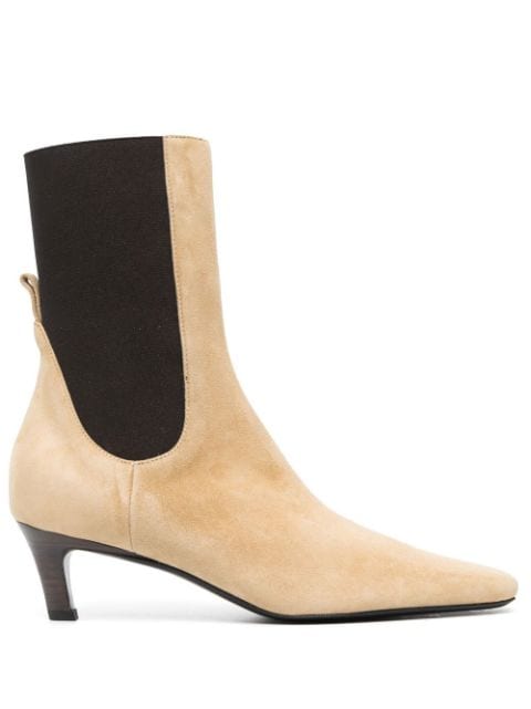 TOTEME square-toe ankle boots
