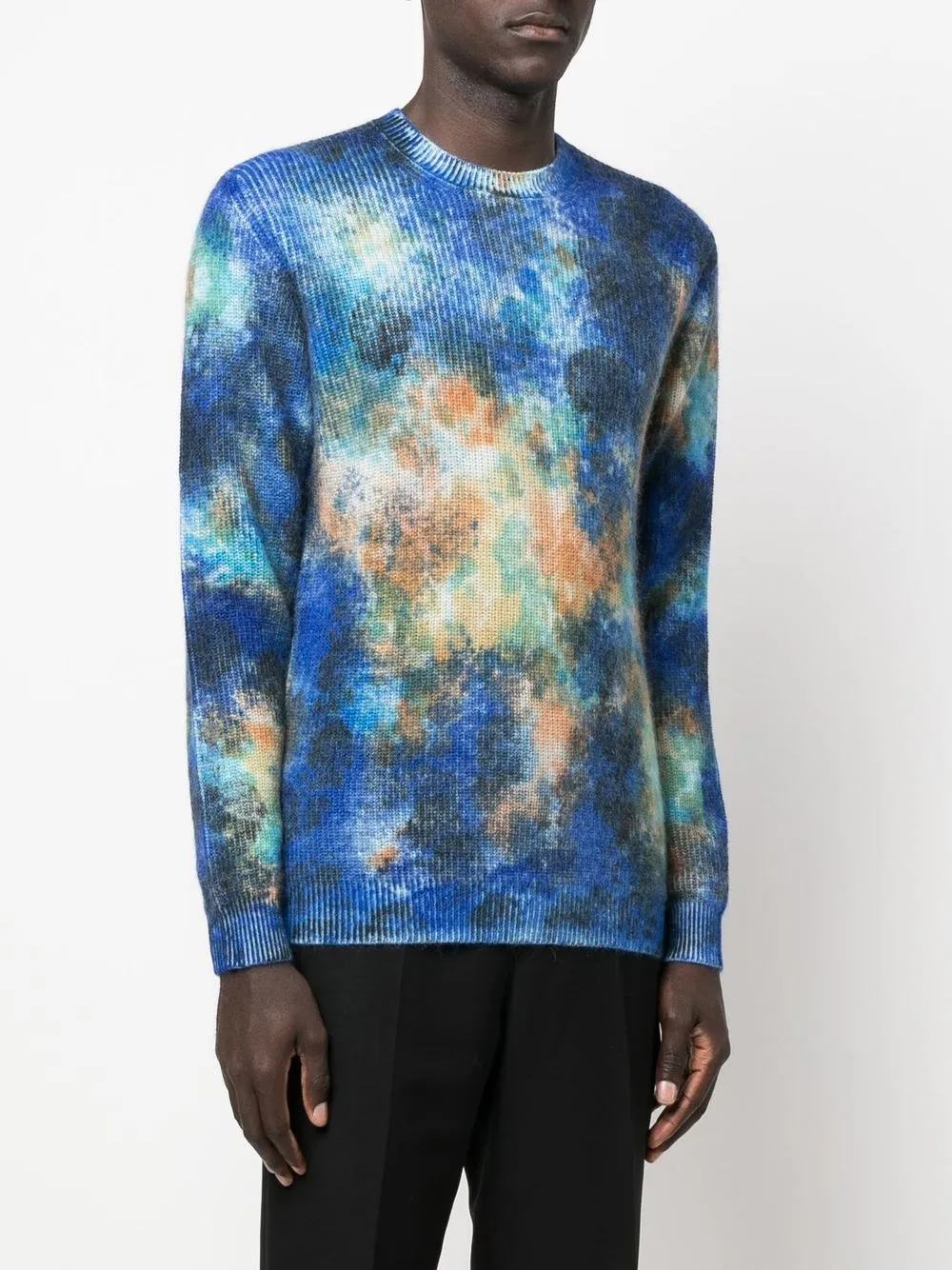パーカー・フーディ ROBERTO COLLINA Men T Shirts RB25310RB25 Blue Roberto Collina tie-dye Effect Jumper | Blue | FARFETCH