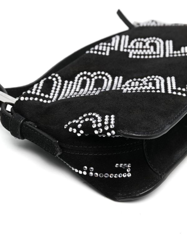 by Far Dulce Crystal-embellished Shoulder Bag - Black