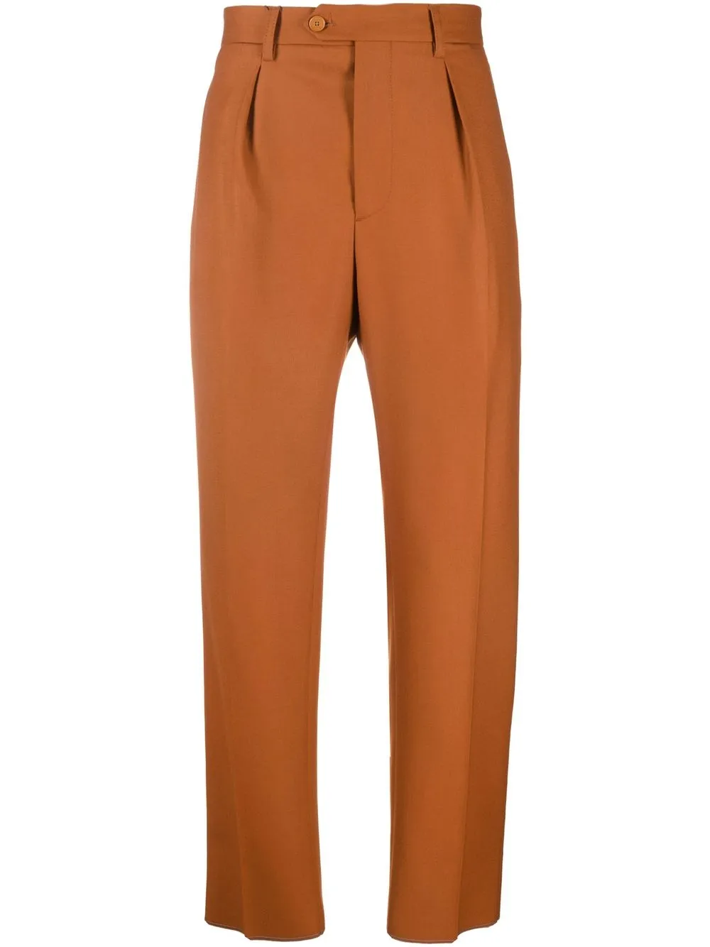 

ETRO straight-leg wool trousers - Brown