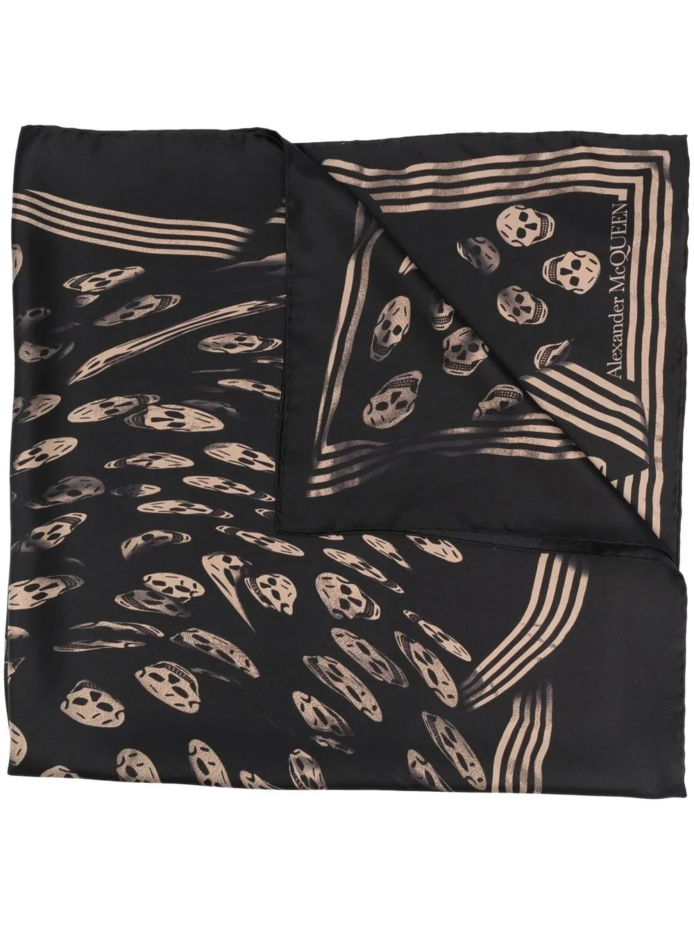 

Alexander McQueen mascada de seda con motivo Skull - Neutro