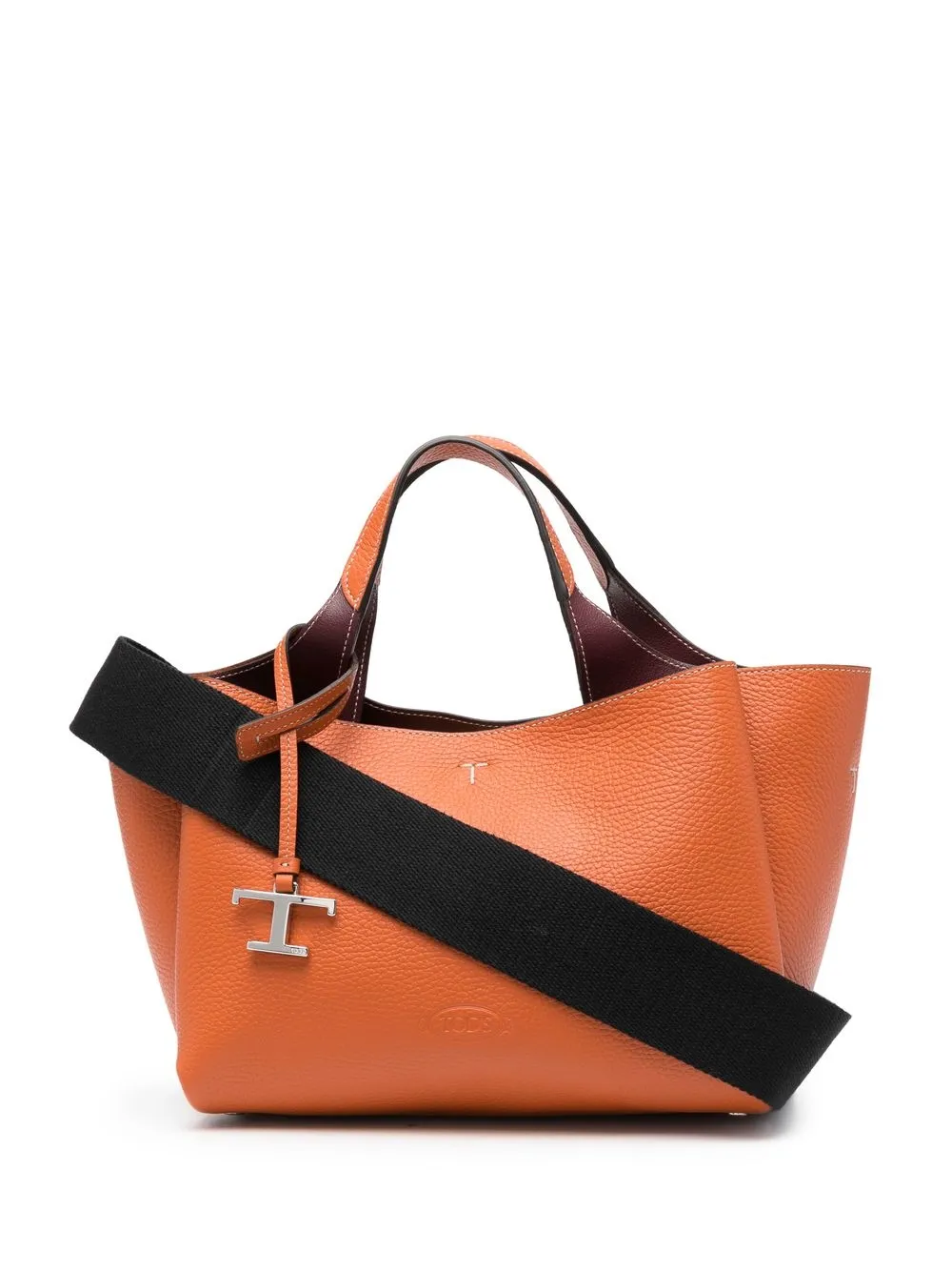 

Tod's tote con logo bordado - Naranja