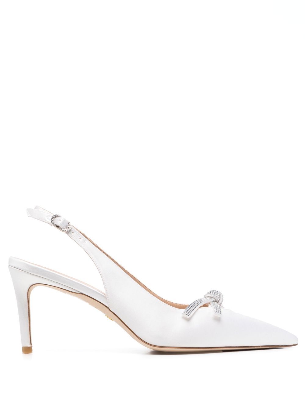 Stuart Weitzman SW Bow 75mm Slingback Pumps - Farfetch