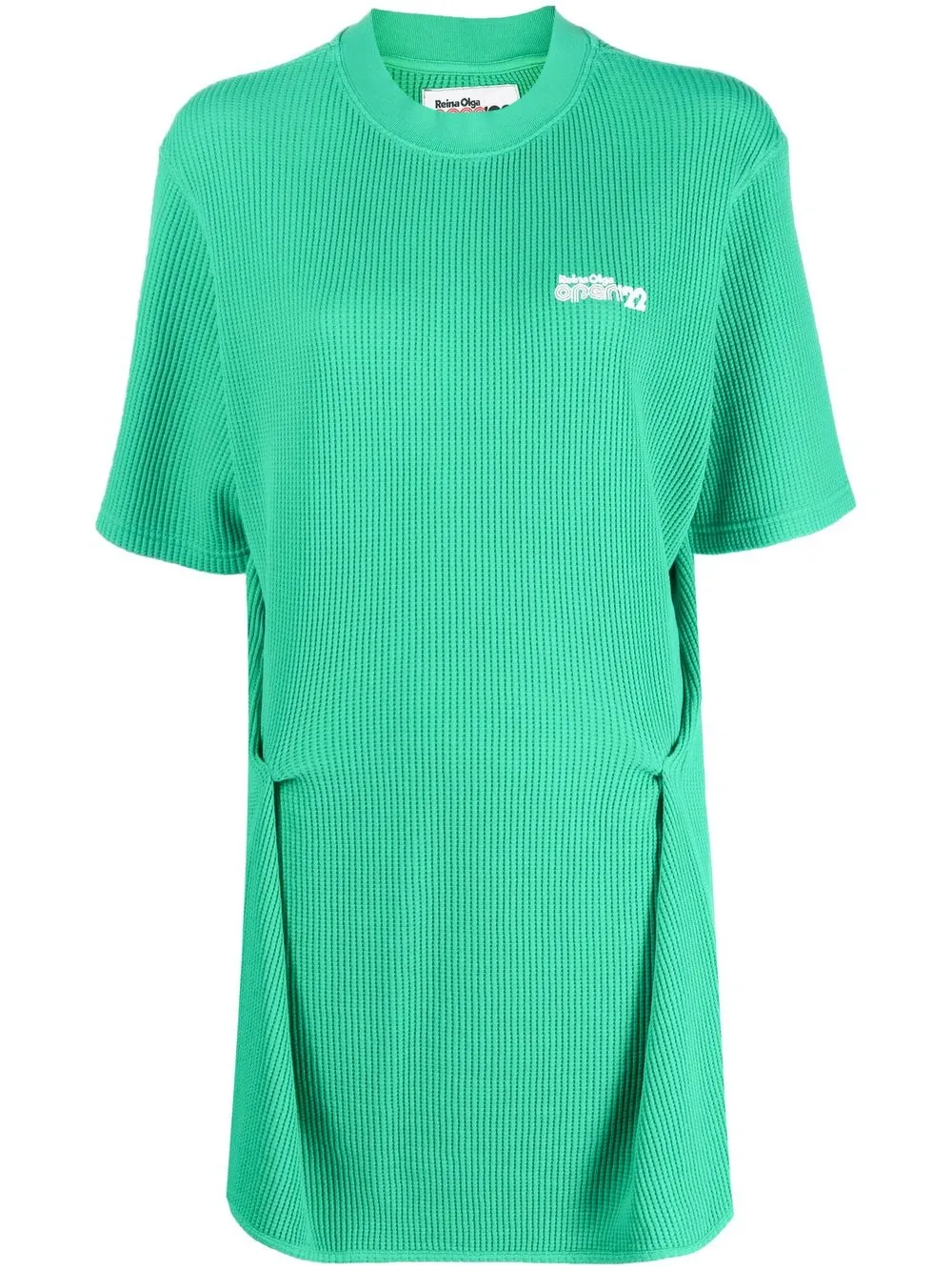 

Reina Olga vestido estilo playera con logo bordado - Verde