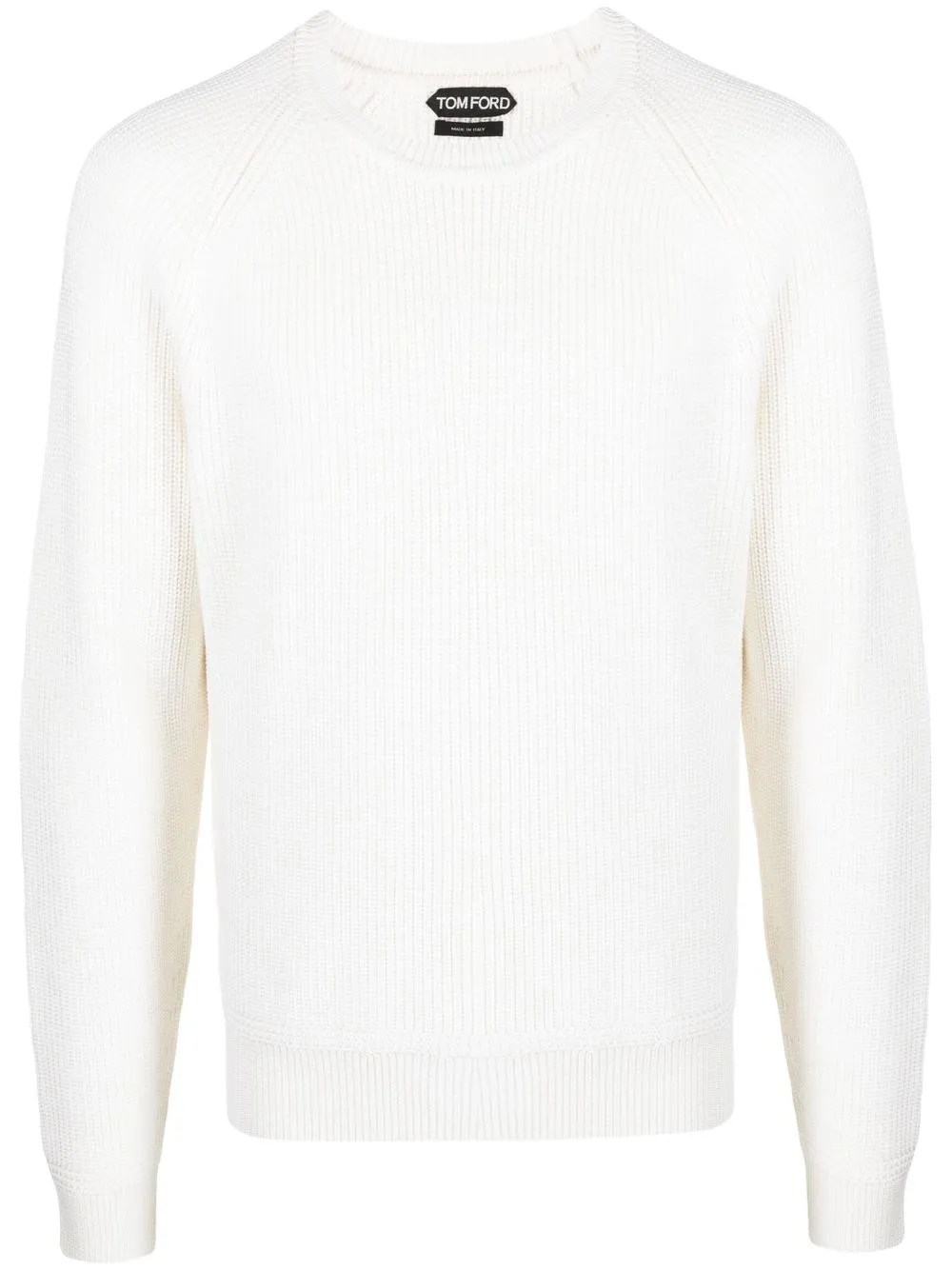 

TOM FORD ribbed-knit crew-neck jumper - Neutrals