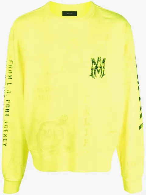 AMIRI army stencil crewneck sweatshirt
