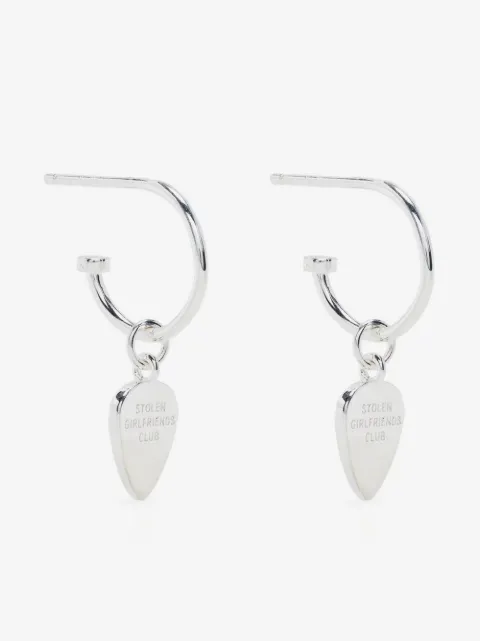 Stolen Girlfriends Club guitar pic-charm earrings