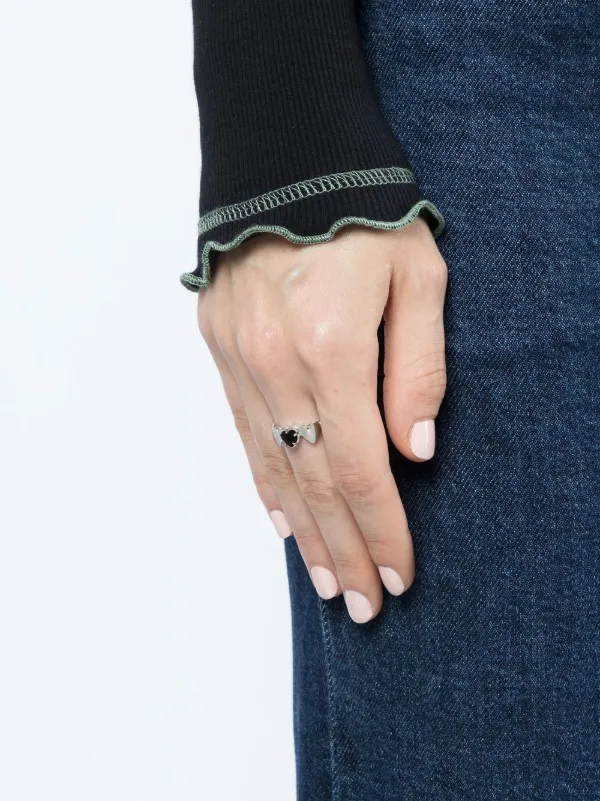 Stolen Girlfriends Club オニキスハート リング | ブラック | FARFETCH JP