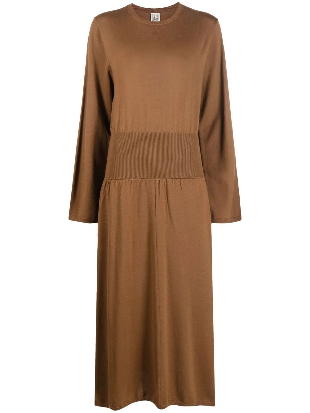 TOTEME long-sleeved Wool Dress - Farfetch