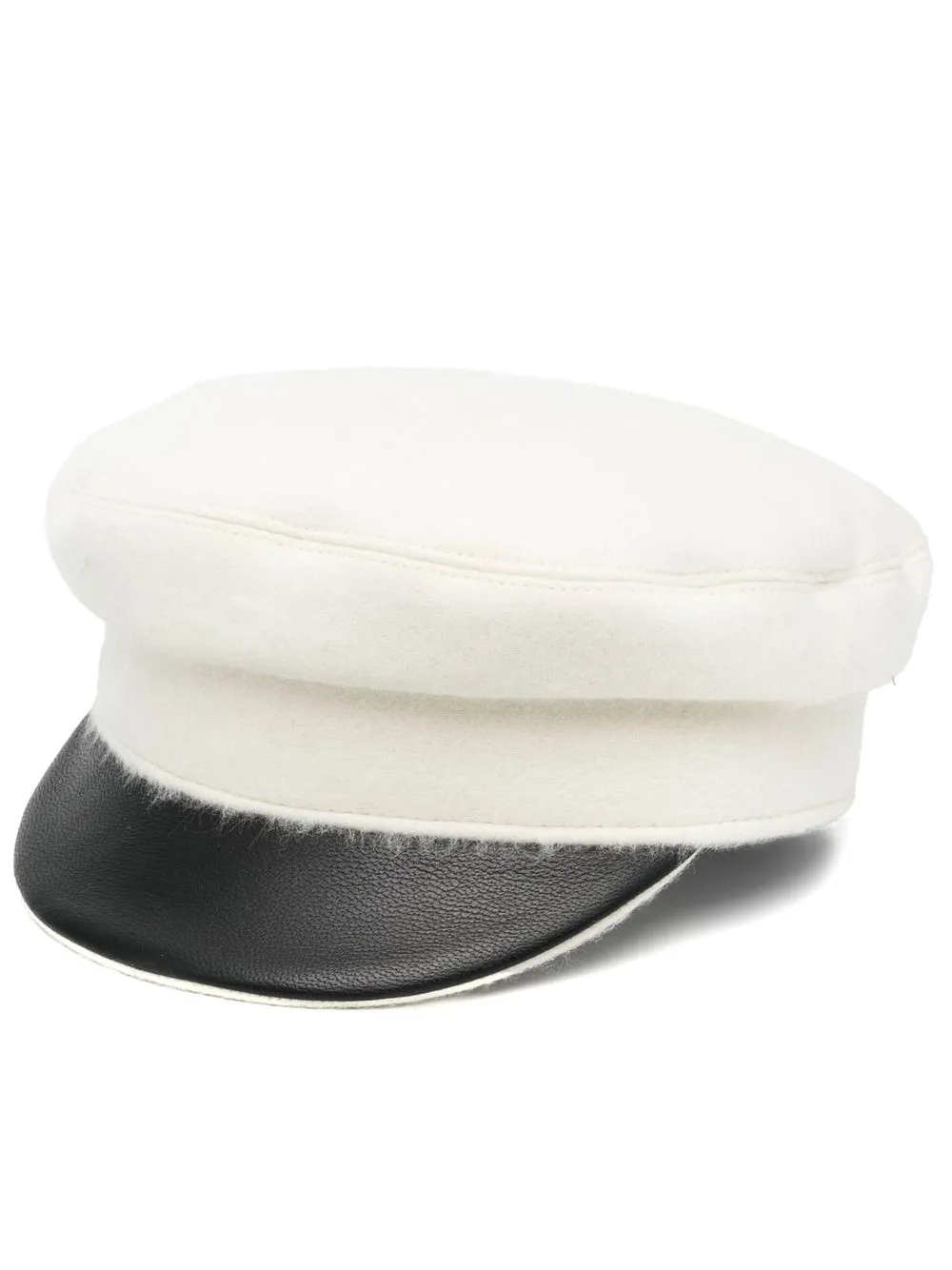 

Giorgio Armani wool baker boy hat - White
