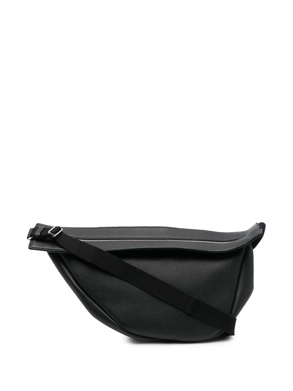 

The Row asymmetric leather shoulder bag - Black