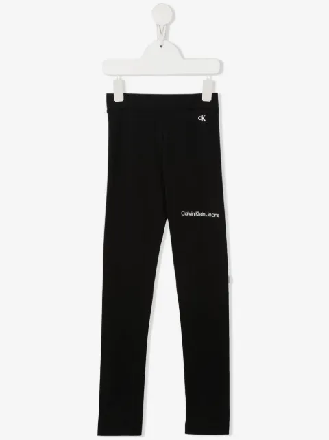 Calvin Klein Kids 로고 프린트 레깅스