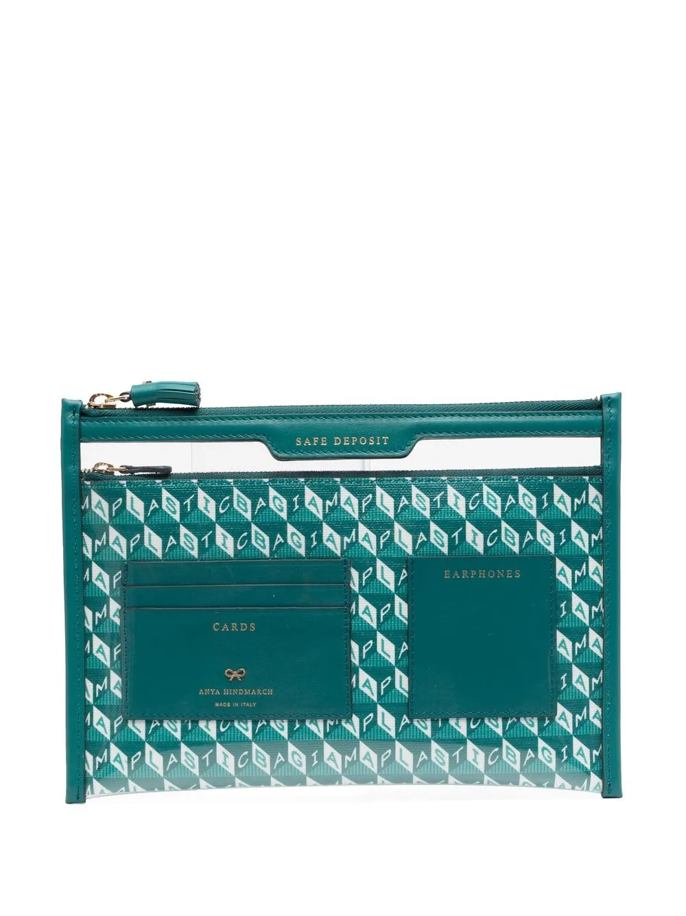 

Anya Hindmarch bolsa de mano I Am A Plastic Bag - Verde