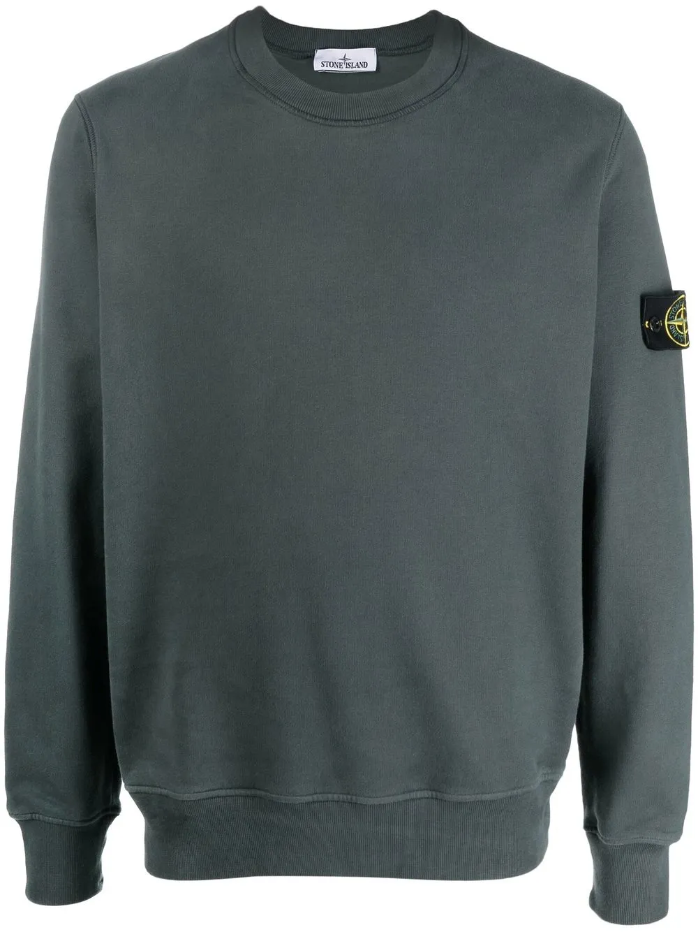 

Stone Island sudadera con parche del logo - Verde