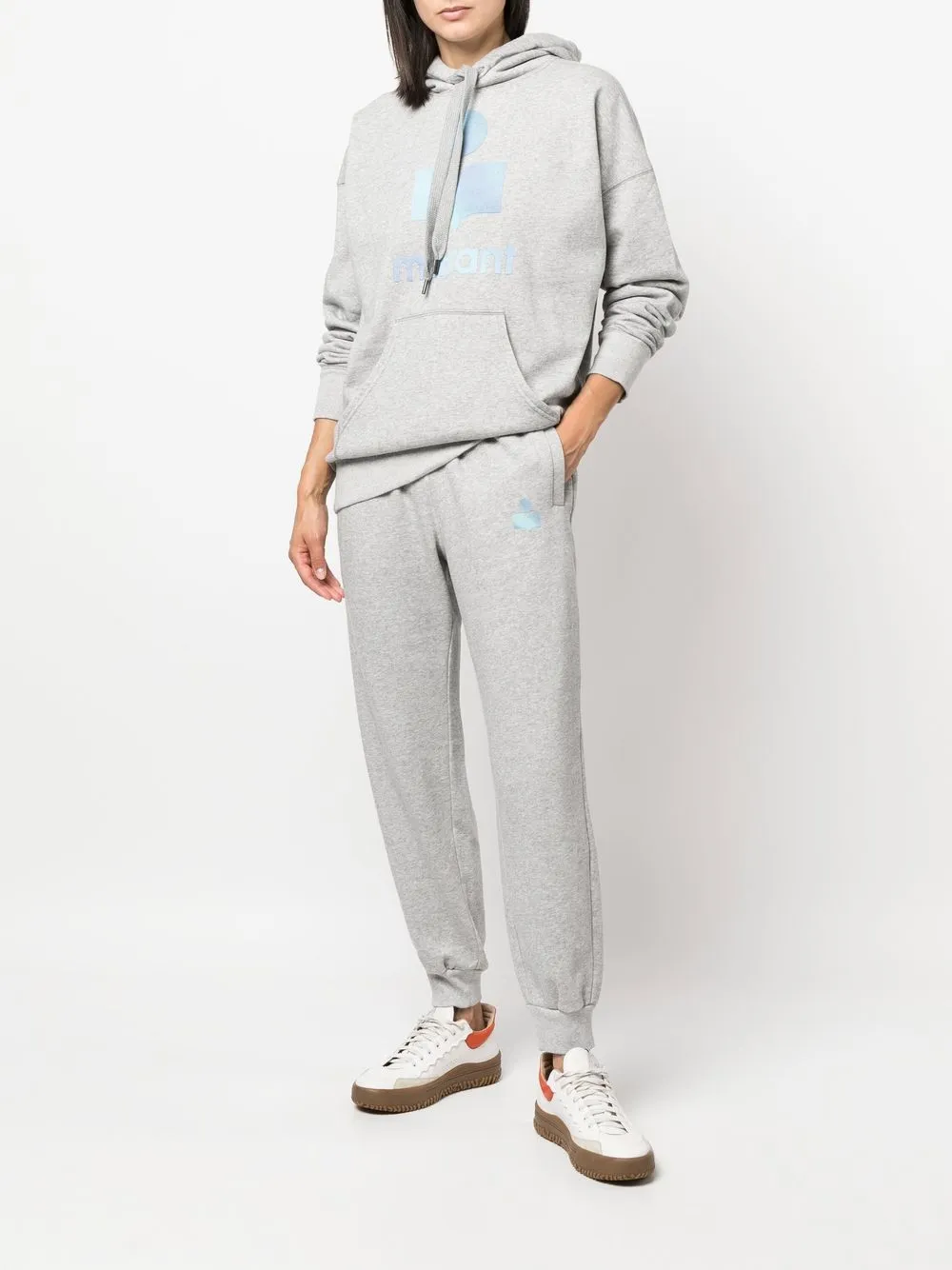 MARANT ÉTOILE Hoodie met logoprint - Grijs