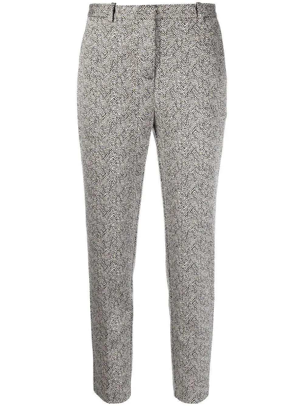 

PINKO patterned woven tapered-leg trousers - Brown