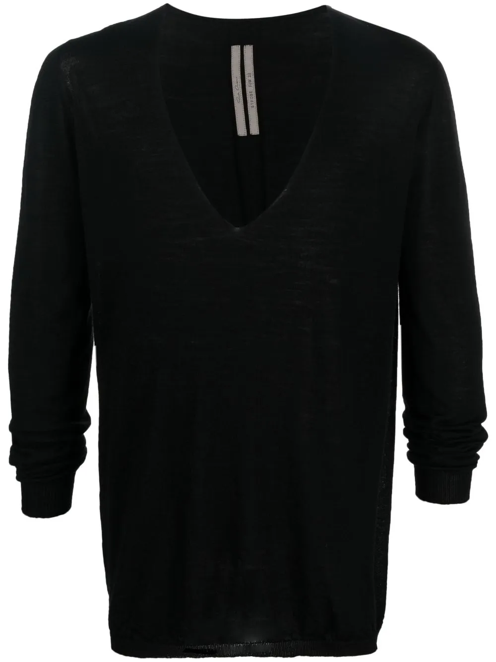 

Rick Owens v-neck virgin-wool jumper - Black