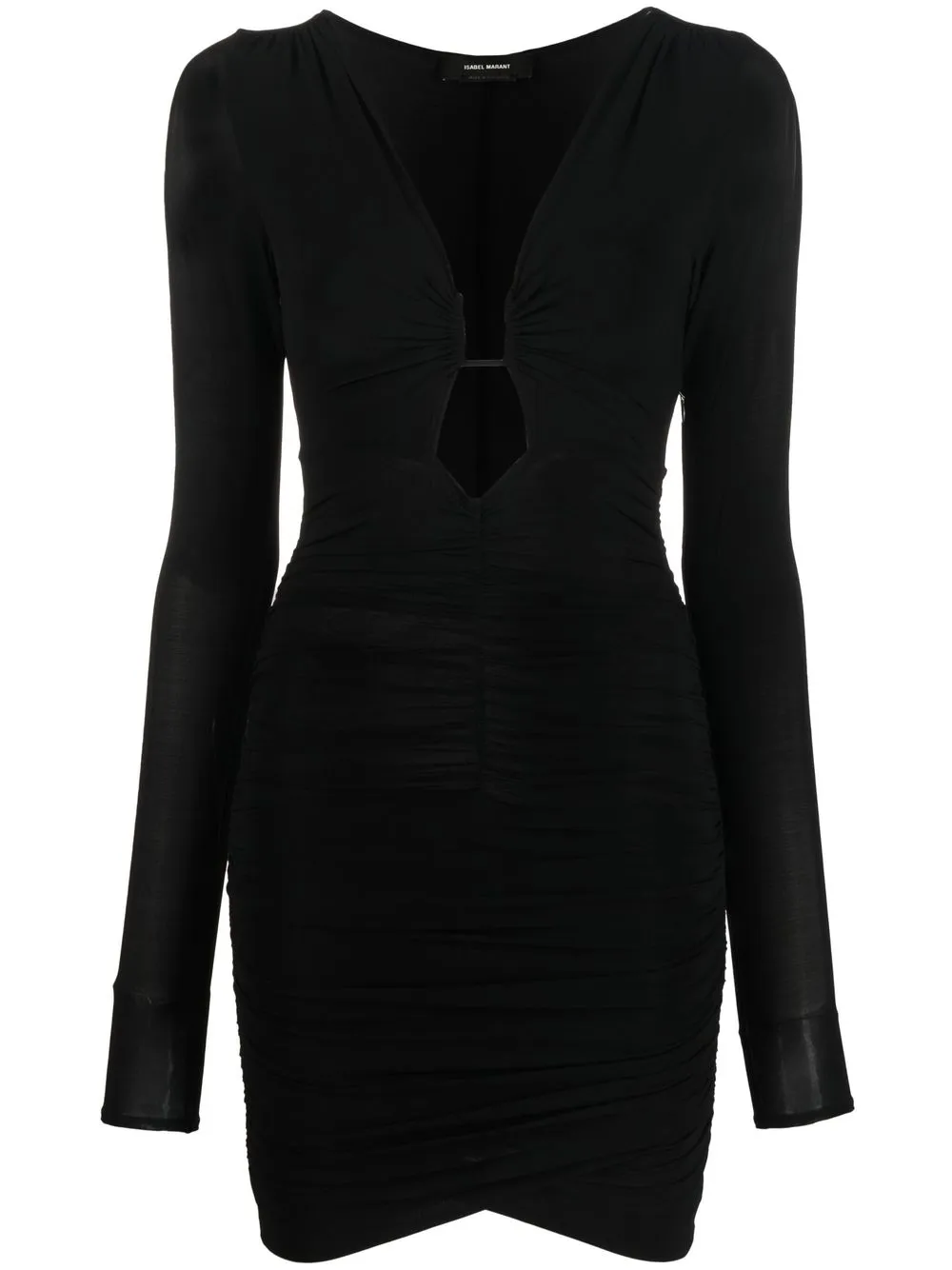 Isabel Marant Jordana Jersey Mini Dress In Nero | ModeSens