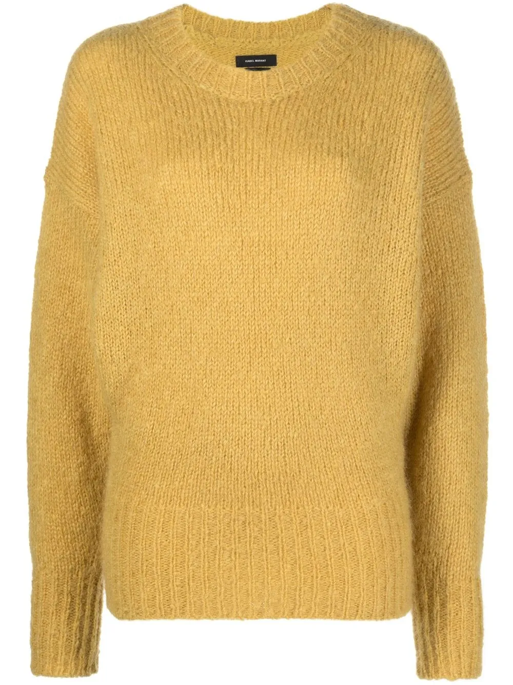 Isabel Marant suéter oversize con cuello redondo - Amarillo
