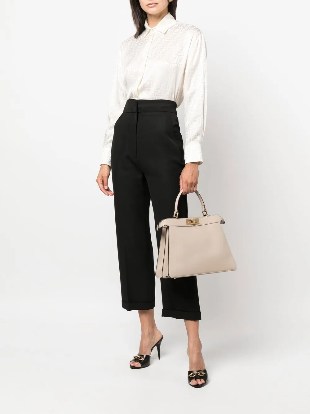 FENDI X-Tote met meerdere bandjes - Beige
