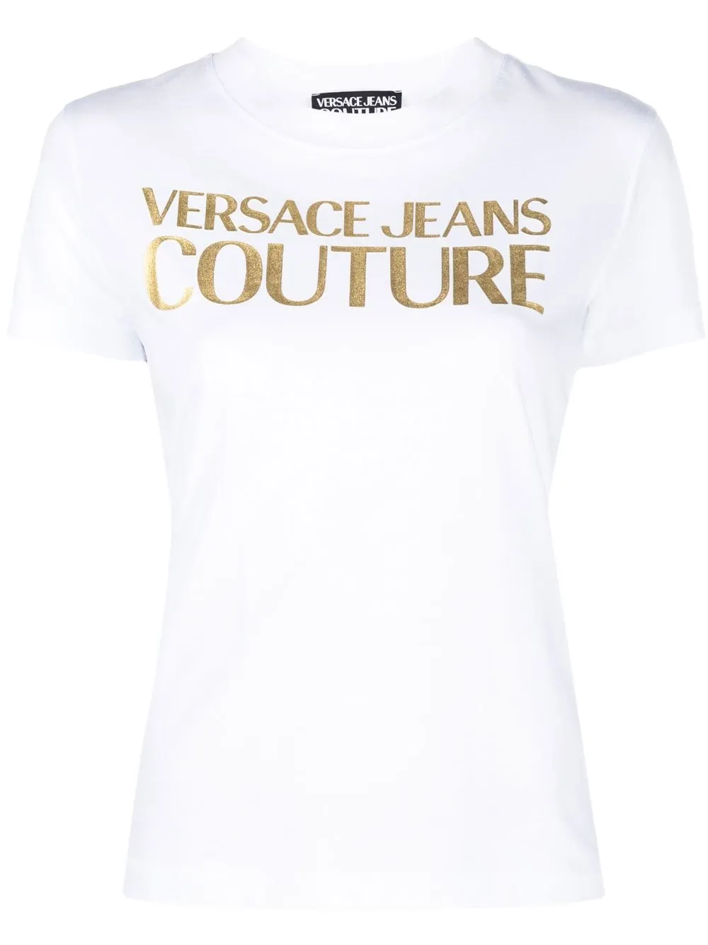 

Versace Jeans Couture playera manga corta con logo estampado - Blanco
