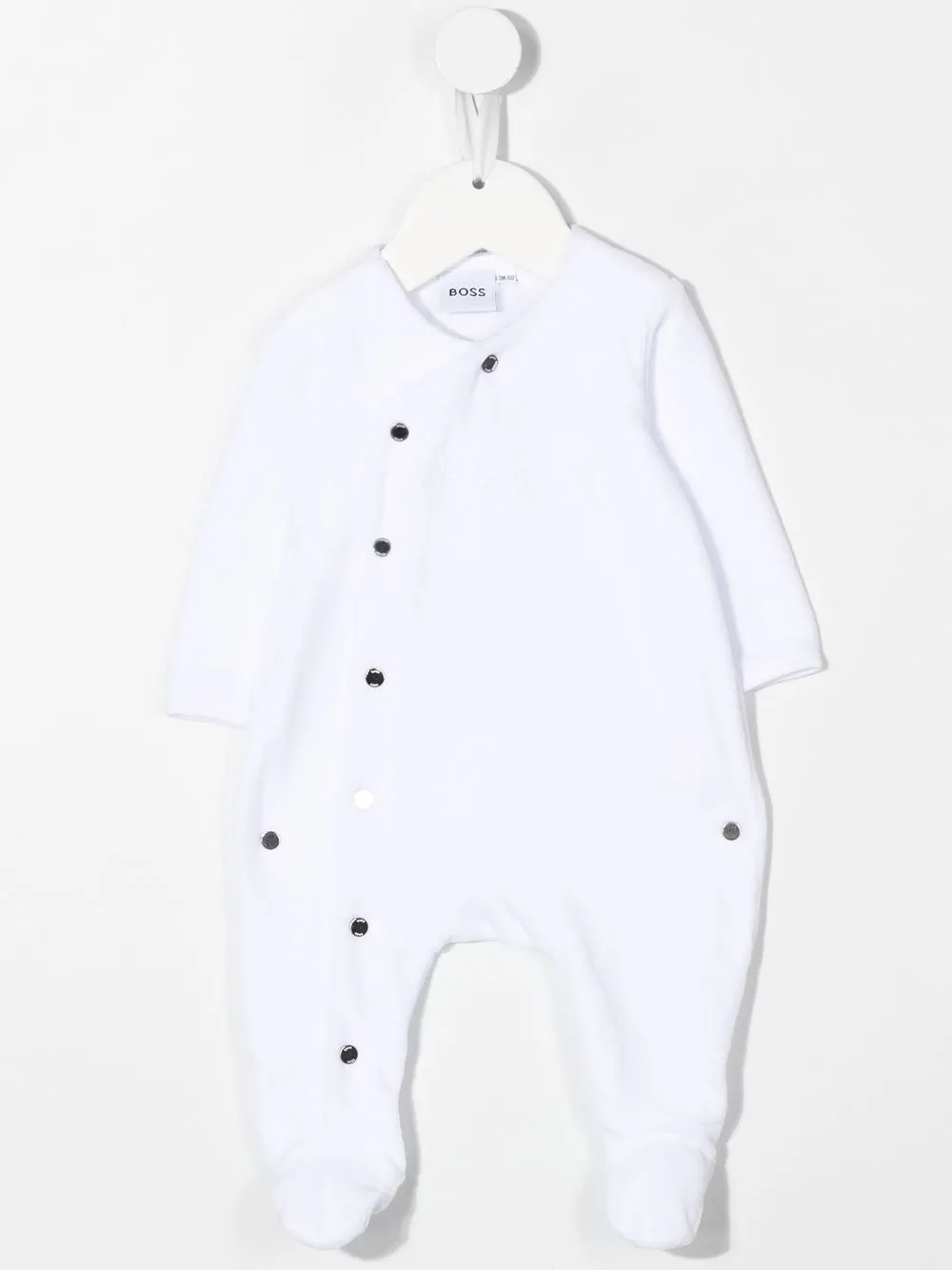 BOSS Kidswear Romper set met geborduurd logo - Wit
